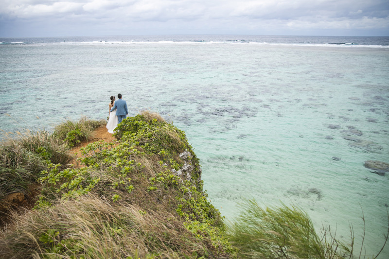 ザネー浜の有名スポットその1★崖★