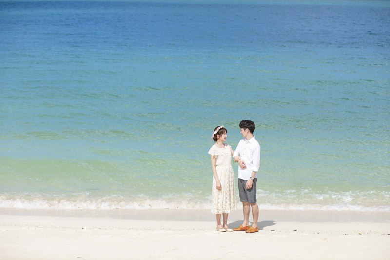 海をバックに1枚パシャり☆