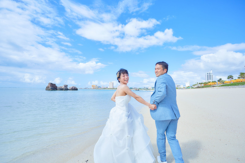 チャペルに続いてビーチ撮影♪