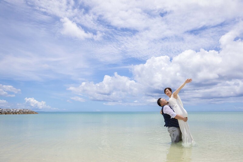 ◇海に入って撮影◇