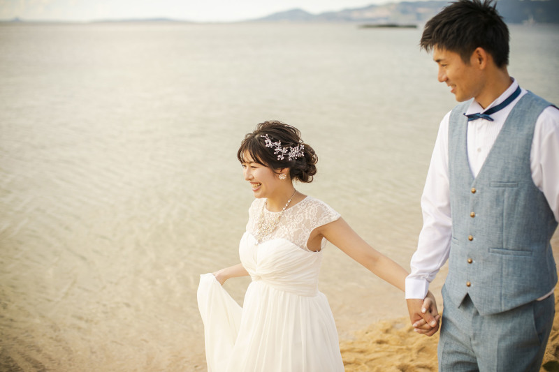 サンセットな波打ち際を...