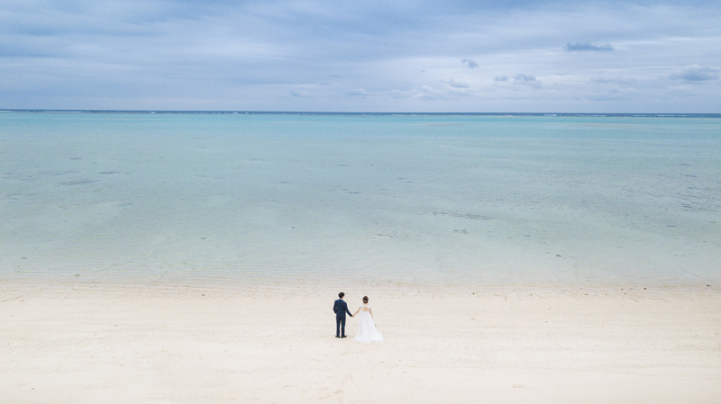 おふたりを空から