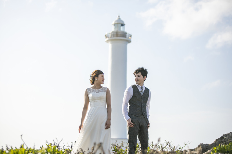 残波岬に到着！