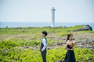 残波岬でフォトウェディング☆
