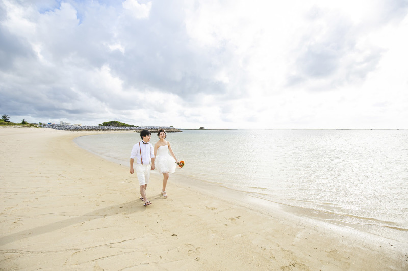 海辺を歩きながら♪