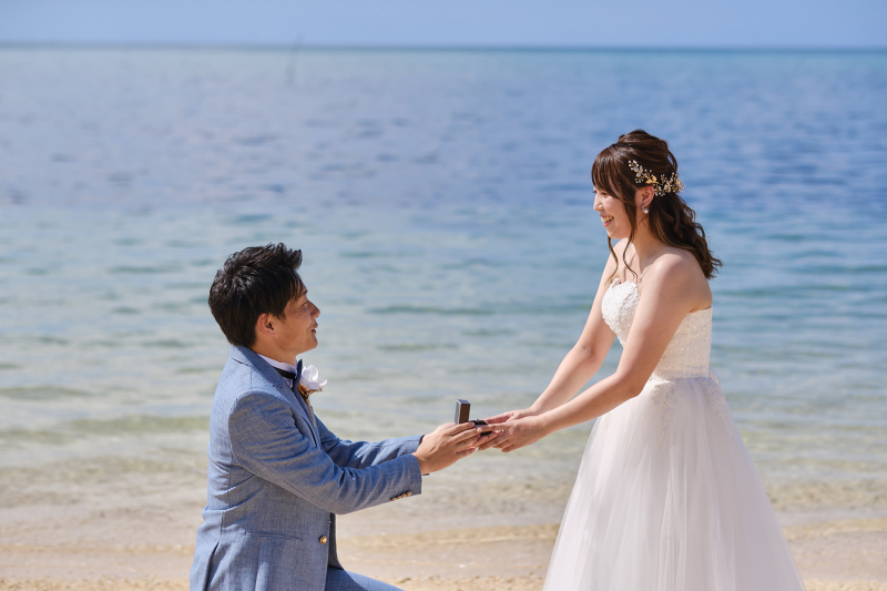 プロポーズシーンを再現*