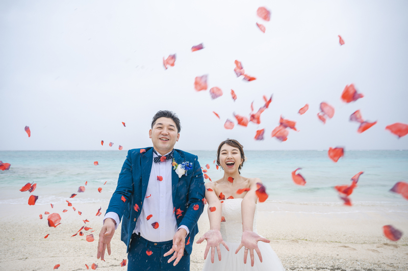 祝福のフラワーシャワー＊