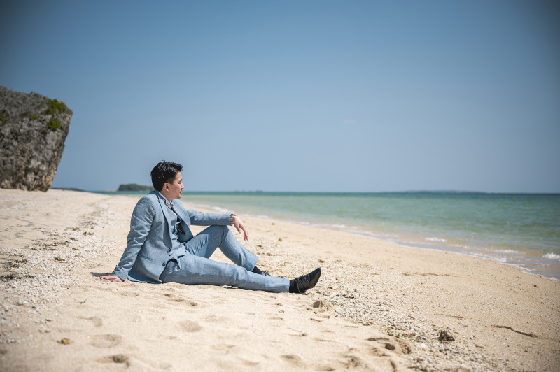 海を眺めながら