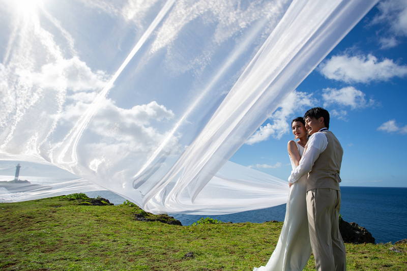 大海原を眺めながら