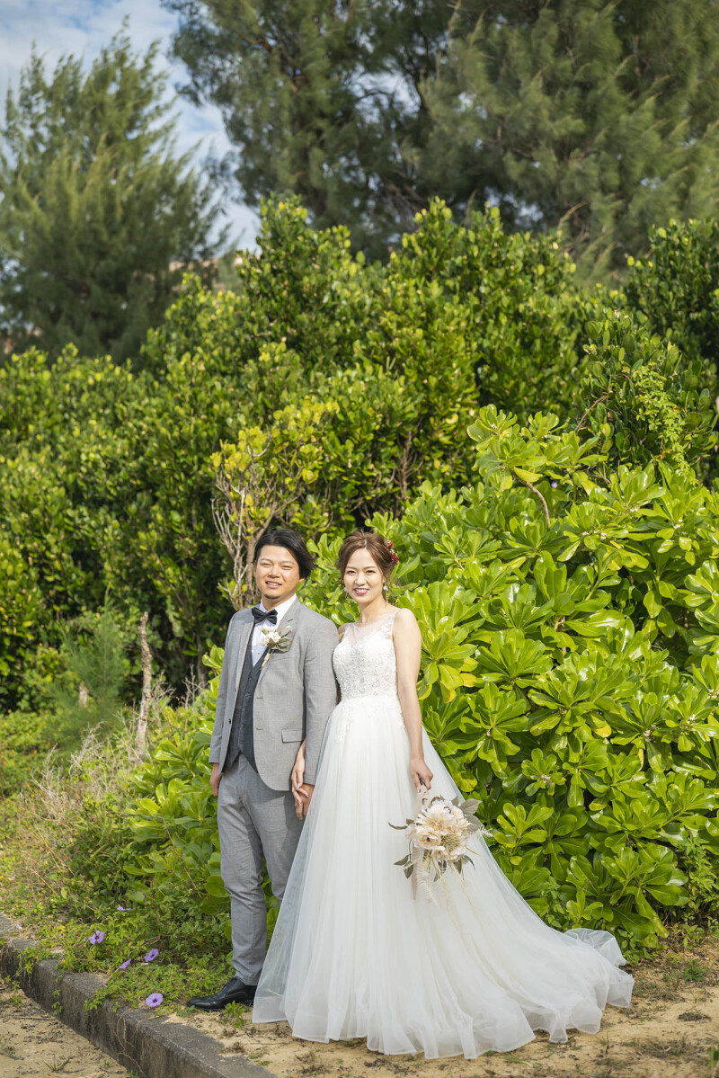 素敵なグリーンをバックに♩