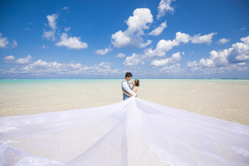 百合が浜とウェディングベールのコラボ