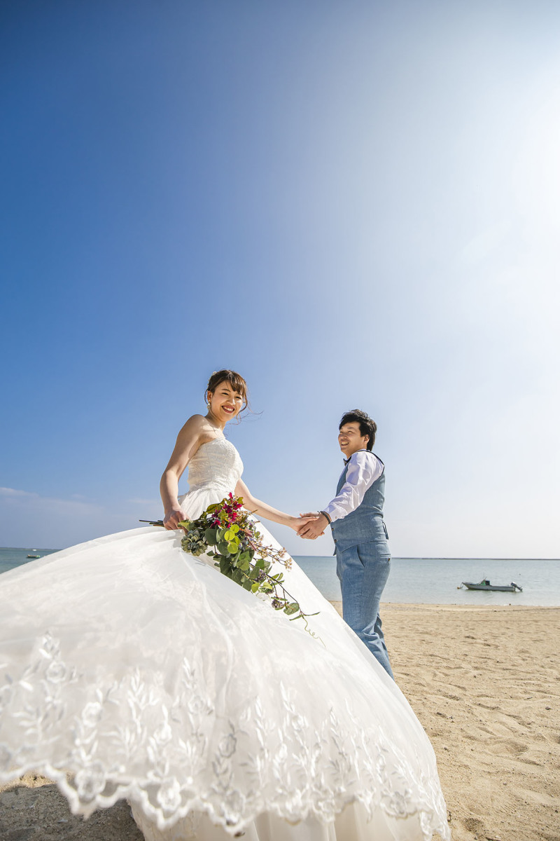 青い空と青い海と素敵なおふたり☺︎