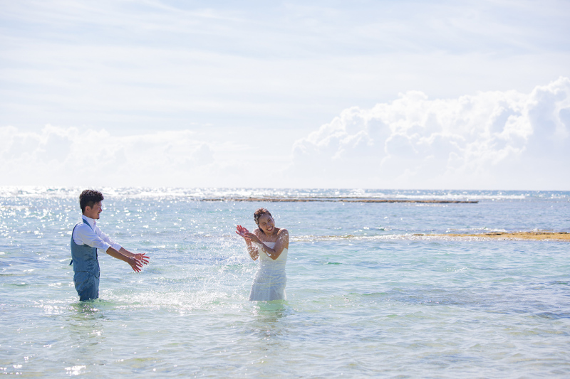 海の中も全力で楽しむ☆