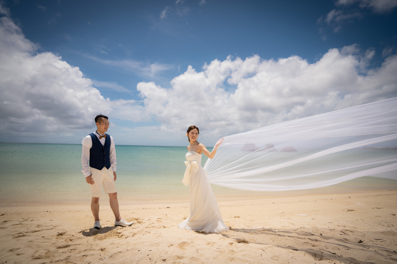 ベールをなびかせて..*