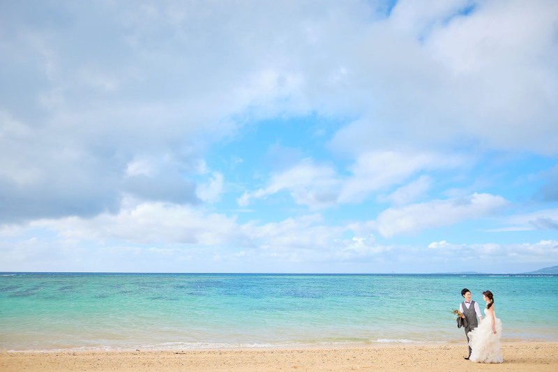 波打ち際をふたり仲良く!!