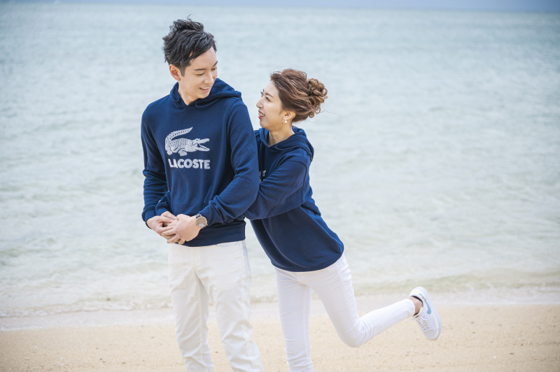 お揃いの服で撮影スタート！