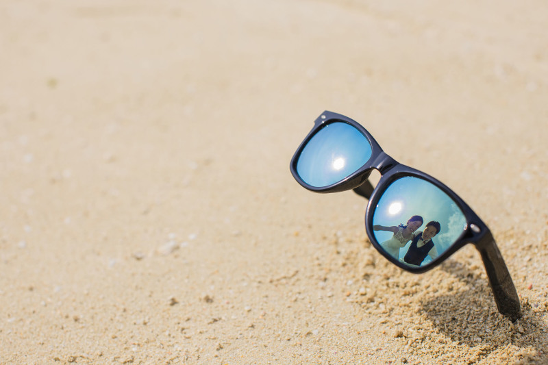 サングラスに映るのは♡