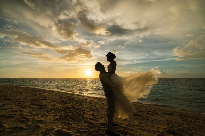 最後はサンセット…