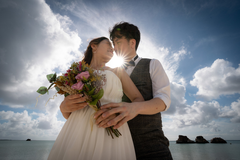 輝くアラハビーチでリゾートフォトウエディング