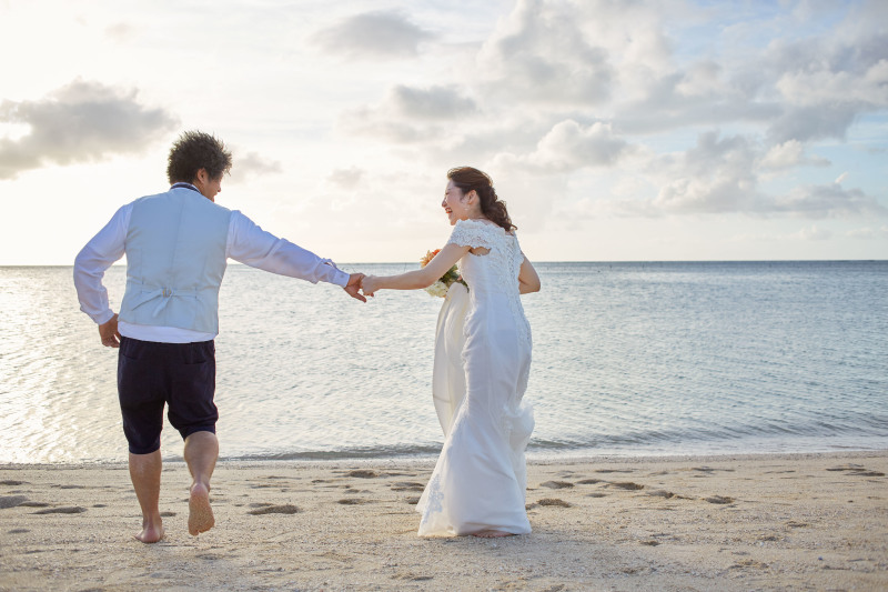 海に向かってダッシュ☆