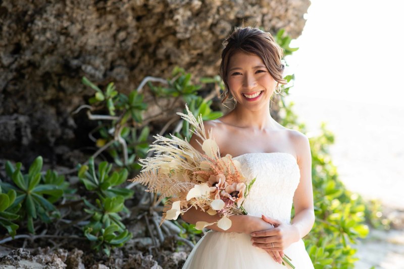 とっても可愛い新婦様のソロカット♡