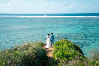 ザネー浜でウエディング