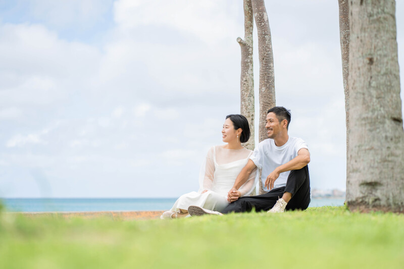ビーチに集合して撮影スタート*