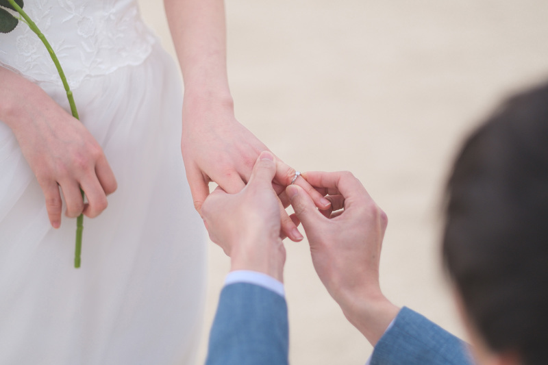 未来への誓いをリングと込めて