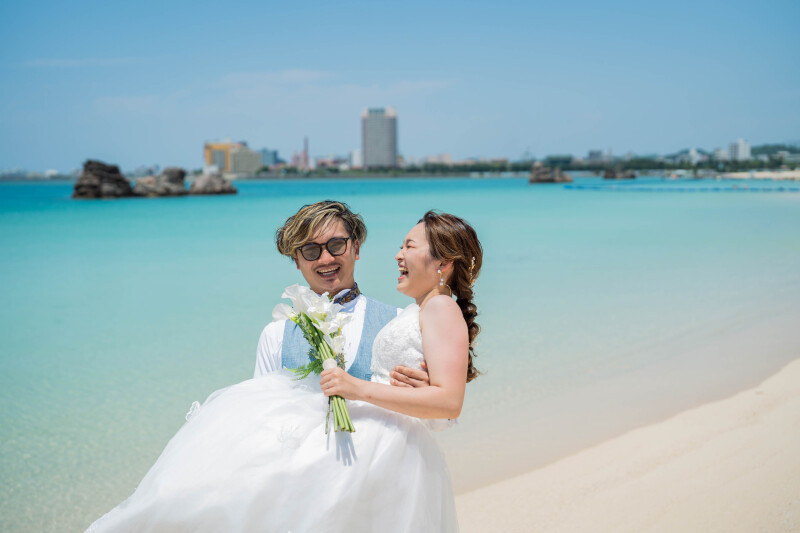 お姫様抱っこで撮影終了♡