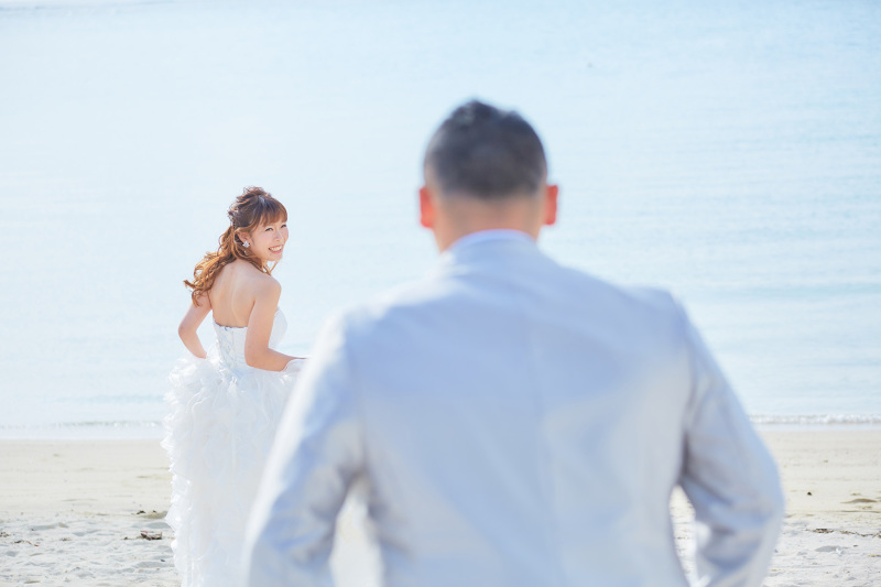 ビーチに向かってヨーイドンッ！