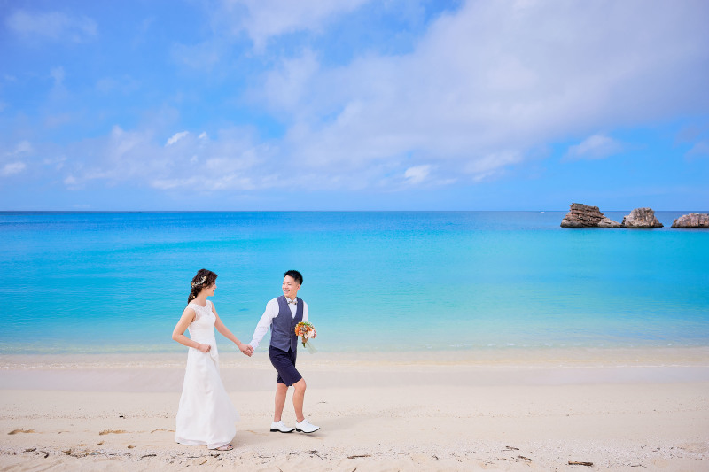 青い空と青い海!沖縄フォトウェディング☆