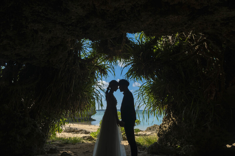 洞窟シルエットフォト♡