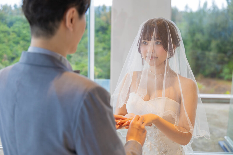 新郎様を見つめるキラキラの瞳☆