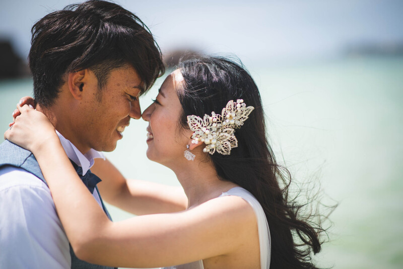 鼻をくっつけて♡