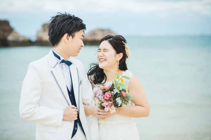 緊張している新郎様を見て、、^ ^