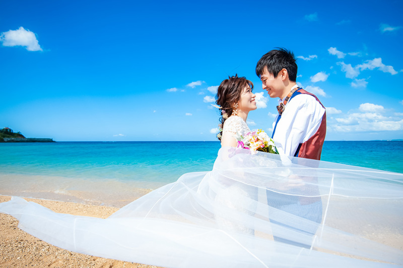 ベールをなびかせて..*