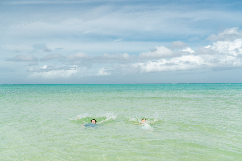 ラストは海へダイブ♬