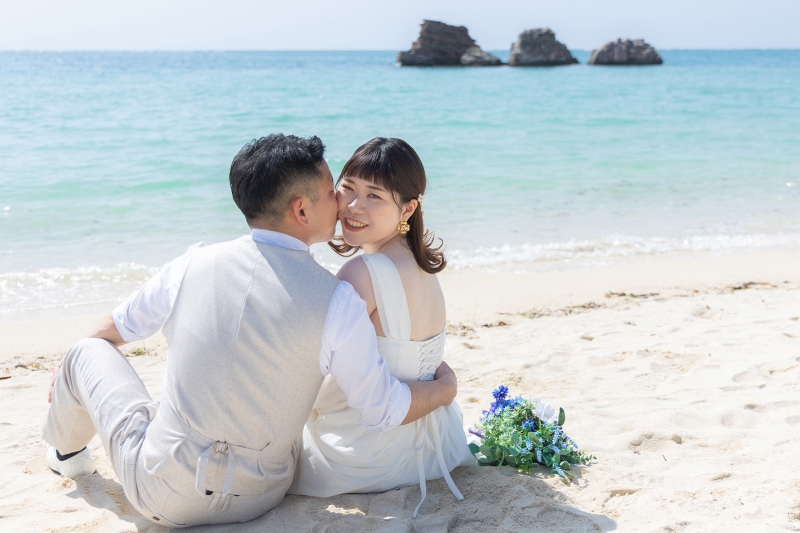 ほっぺにちゅっ♡