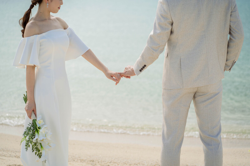 ビーチの撮影開始♪