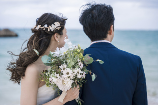 アラハビーチの海も緑も