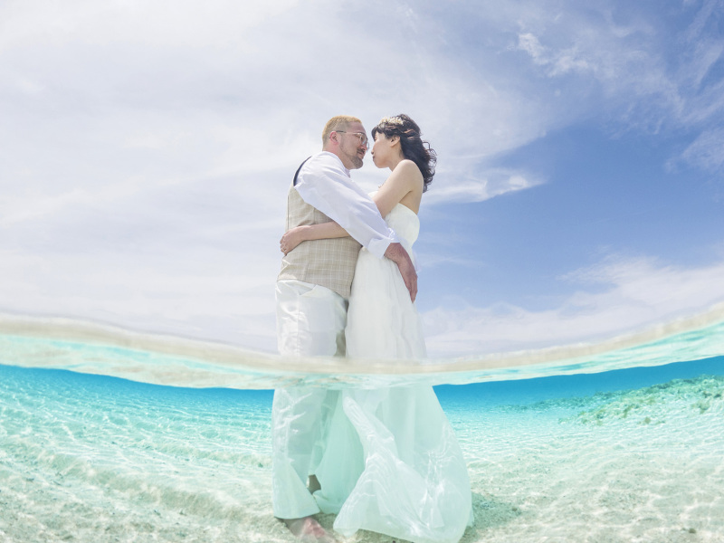 ヨロンブルーにウォーターイン！