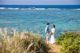 沖縄の撮影スポットをふたり占め＊
