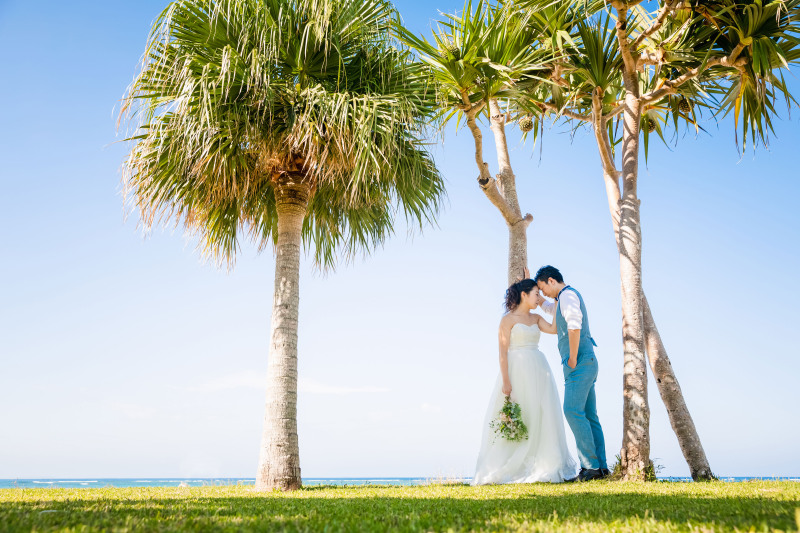 おでこをくっつけて*