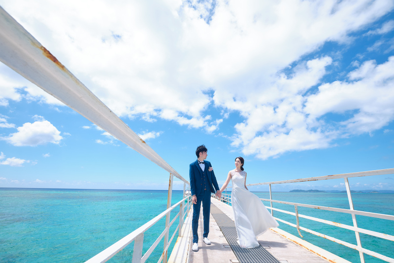 桟橋の上をお散歩♪