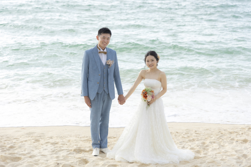 アラハビーチで撮影スタート!!