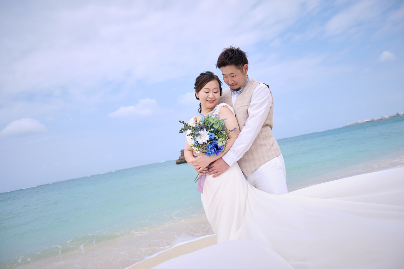 アラハビーチでのウエディングフォト♪
