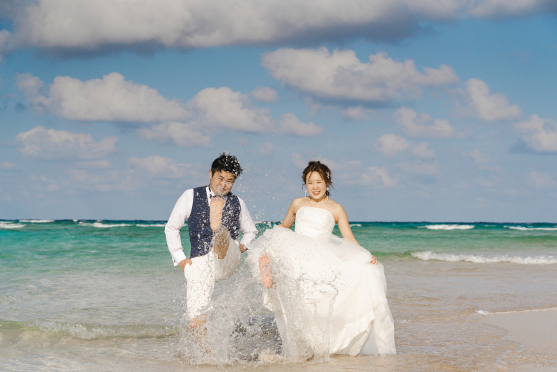 水飛沫を上げながら＊