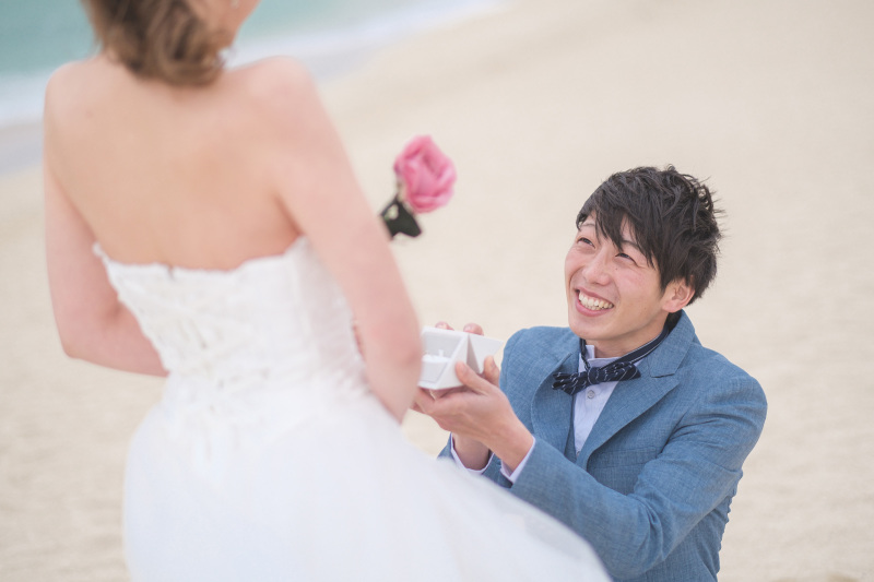 海辺でプロポーズ♪