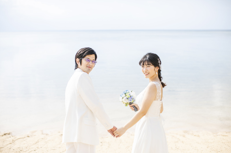 午後のキラキラ輝くビーチからスタート*