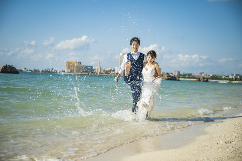 水面をキック!!